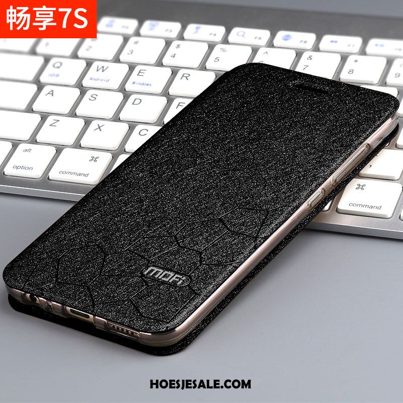 Huawei P Smart Hoesje Trendy Merk Bescherming Siliconen Goud Leren Etui Sale