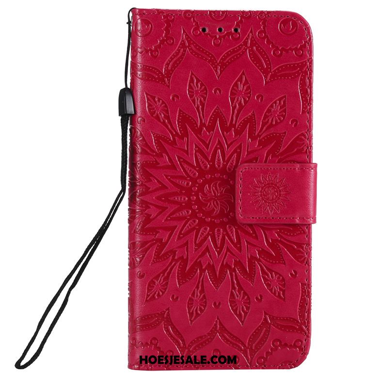 Huawei P Smart Z Hoesje Mobiele Telefoon Leren Etui Zon Folio Bloemen Online