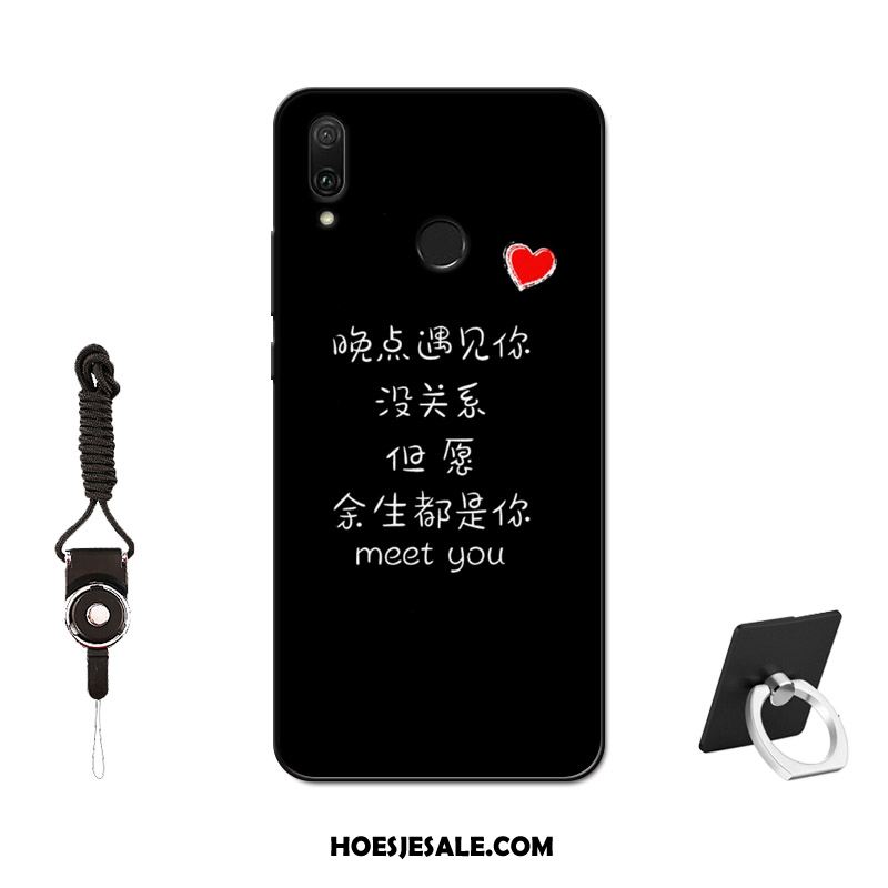 Huawei P Smart Z Hoesje Pas Siliconen Zwart Tempereren Zacht Goedkoop