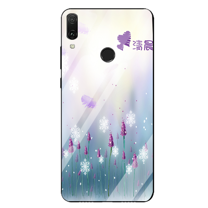 Huawei P Smart Z Hoesje Purper Landschap Glas Spiegel Anti-fall Online