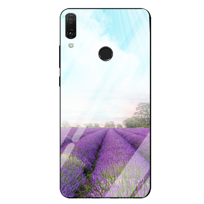 Huawei P Smart Z Hoesje Purper Landschap Glas Spiegel Anti-fall Online