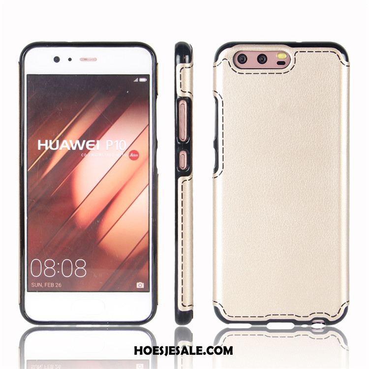 Huawei P10 Hoesje Antislip Anti-fall Achterklep Bescherming Leer Goedkoop