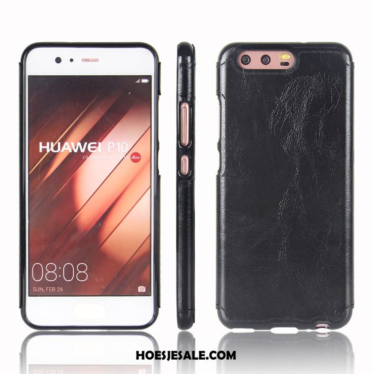 Huawei P10 Hoesje Antislip Anti-fall Achterklep Bescherming Leer Goedkoop