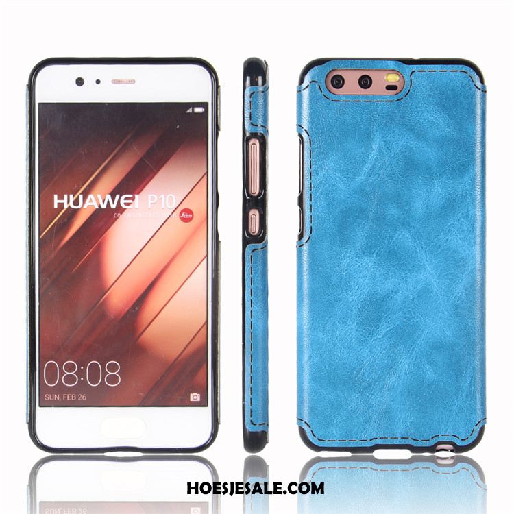 Huawei P10 Hoesje Antislip Anti-fall Achterklep Bescherming Leer Goedkoop