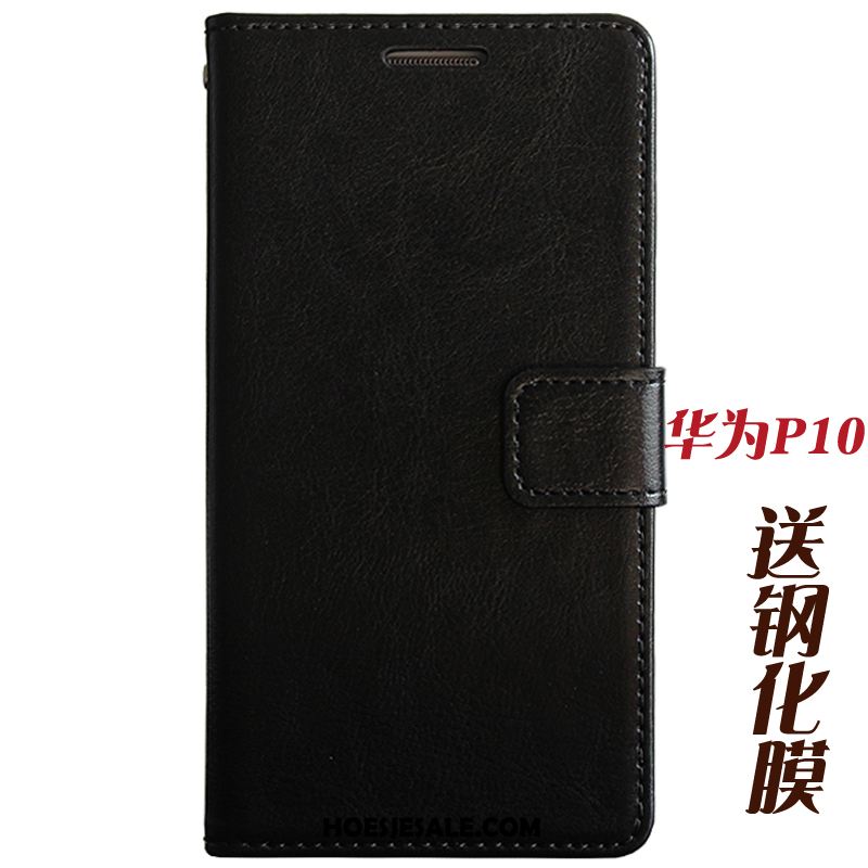 Huawei P10 Hoesje Hoes Mobiele Telefoon Leren Etui Anti-fall Folio Goedkoop