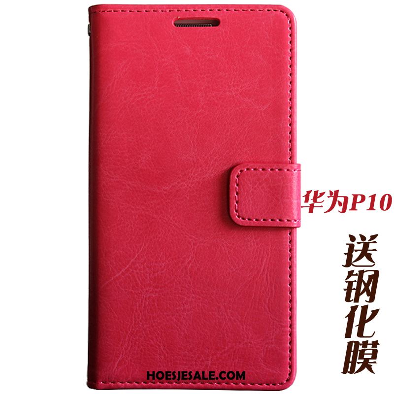 Huawei P10 Hoesje Hoes Mobiele Telefoon Leren Etui Anti-fall Folio Goedkoop