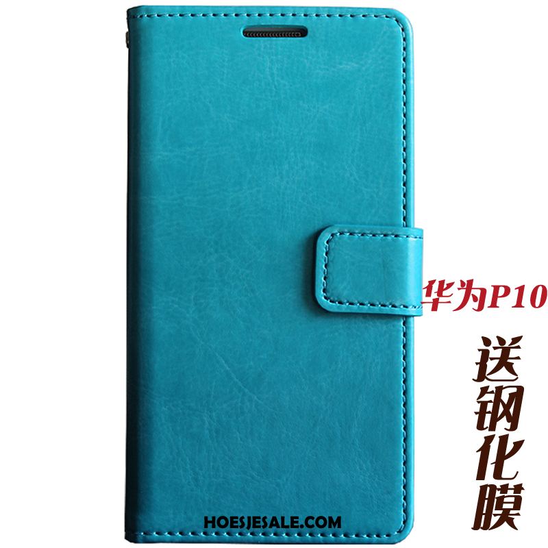 Huawei P10 Hoesje Hoes Mobiele Telefoon Leren Etui Anti-fall Folio Goedkoop