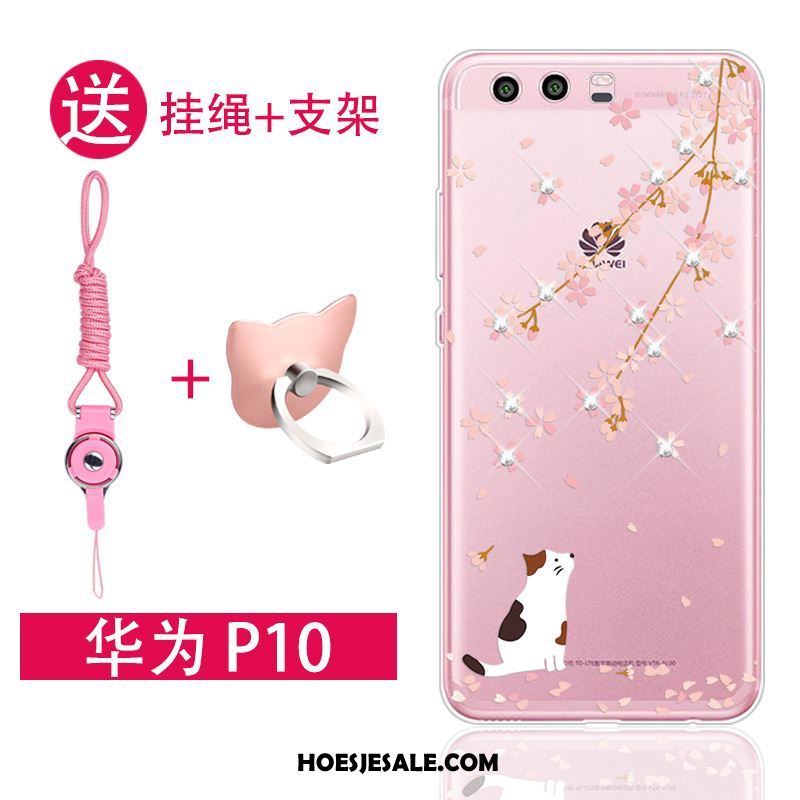 Huawei P10 Hoesje Met Strass Zacht Siliconen Hoes Mobiele Telefoon Korting