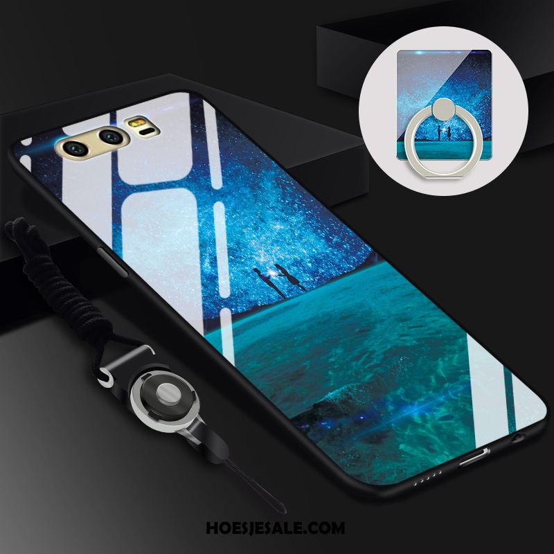 Huawei P10 Hoesje Mobiele Telefoon Hanger Anti-fall Hoes Zwart Korting