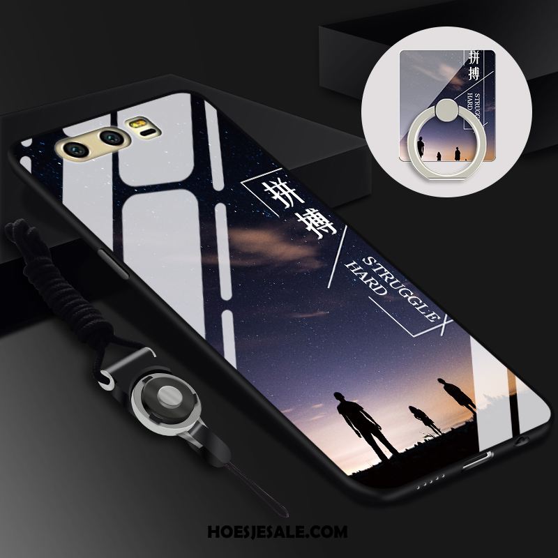 Huawei P10 Hoesje Mobiele Telefoon Hanger Anti-fall Hoes Zwart Korting