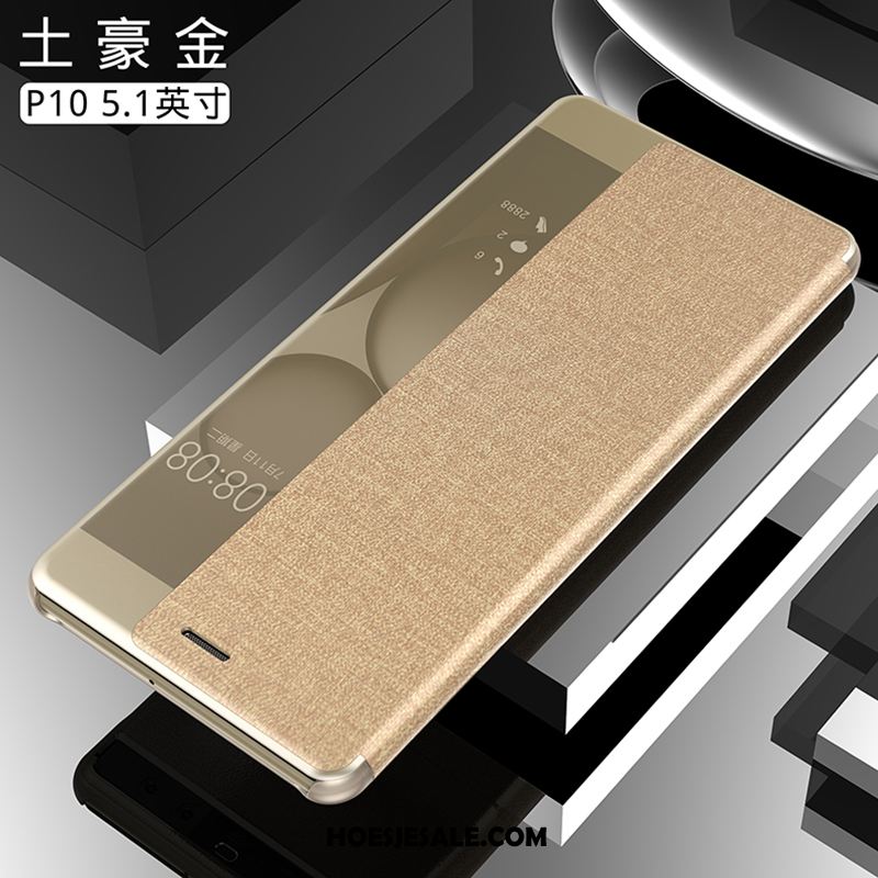 Huawei P10 Hoesje Mobiele Telefoon Hoes Rose Goud Bescherming Folio Goedkoop