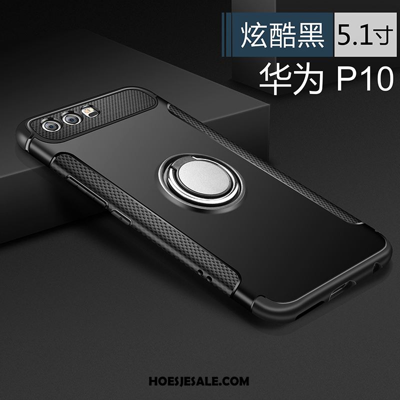 Huawei P10 Hoesje Mobiele Telefoon Hoes Zwart Ondersteuning Ring Kopen