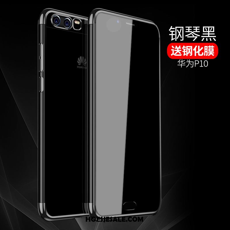 Huawei P10 Hoesje Tempereren Voelen Plating Skärmskydd Zacht Online