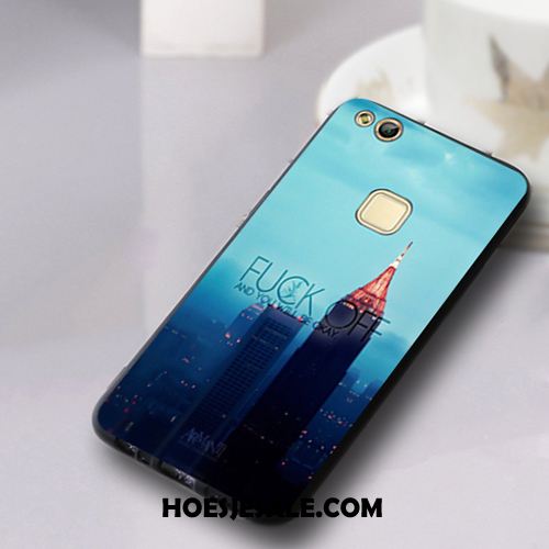 Huawei P10 Lite Hoesje Blauw Hanger Jeugd Hoes Trend Sale