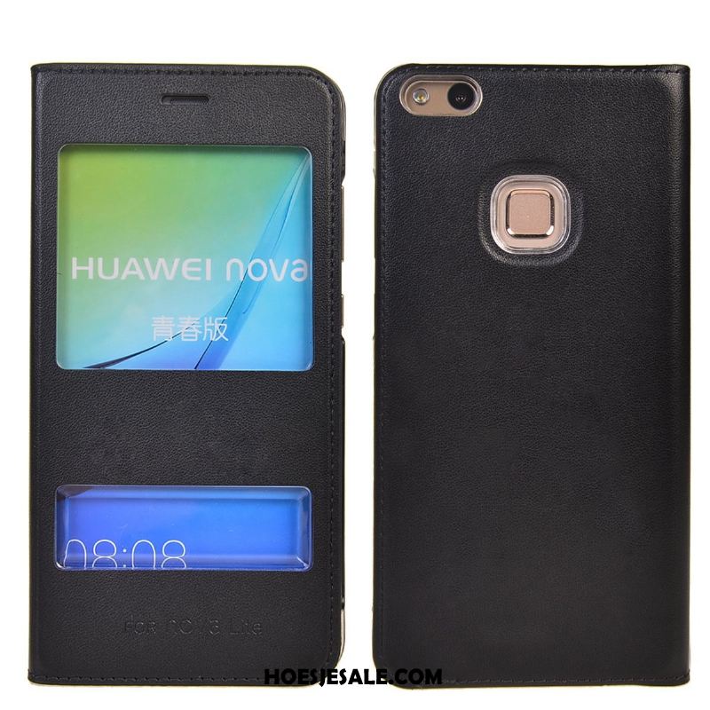 Huawei P10 Lite Hoesje Folio Leren Etui Mobiele Telefoon Bescherming Jeugd Sale