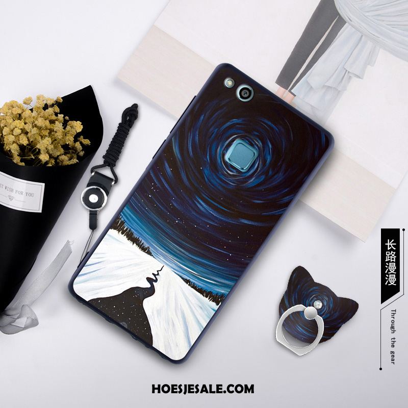 Huawei P10 Lite Hoesje Jeugd Blauw Zacht Hoes Mobiele Telefoon Kopen