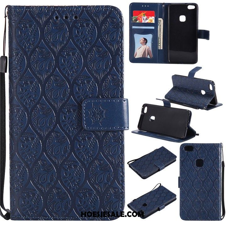 Huawei P10 Lite Hoesje Leren Etui Grijs Clamshell Mobiele Telefoon Jeugd Sale