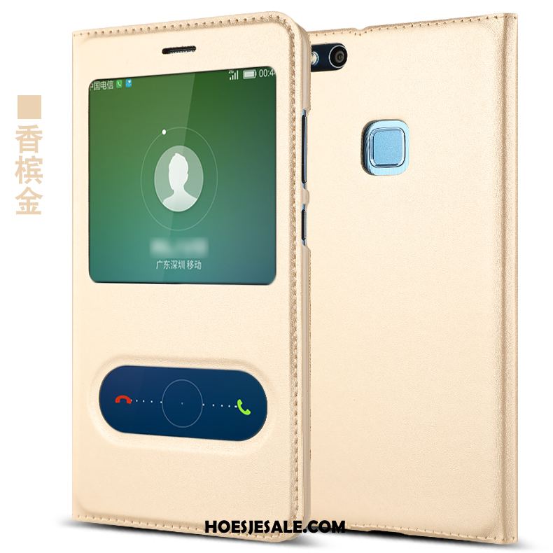 Huawei P10 Lite Hoesje Leren Etui Mobiele Telefoon All Inclusive Persoonlijk Open Het Venster Goedkoop