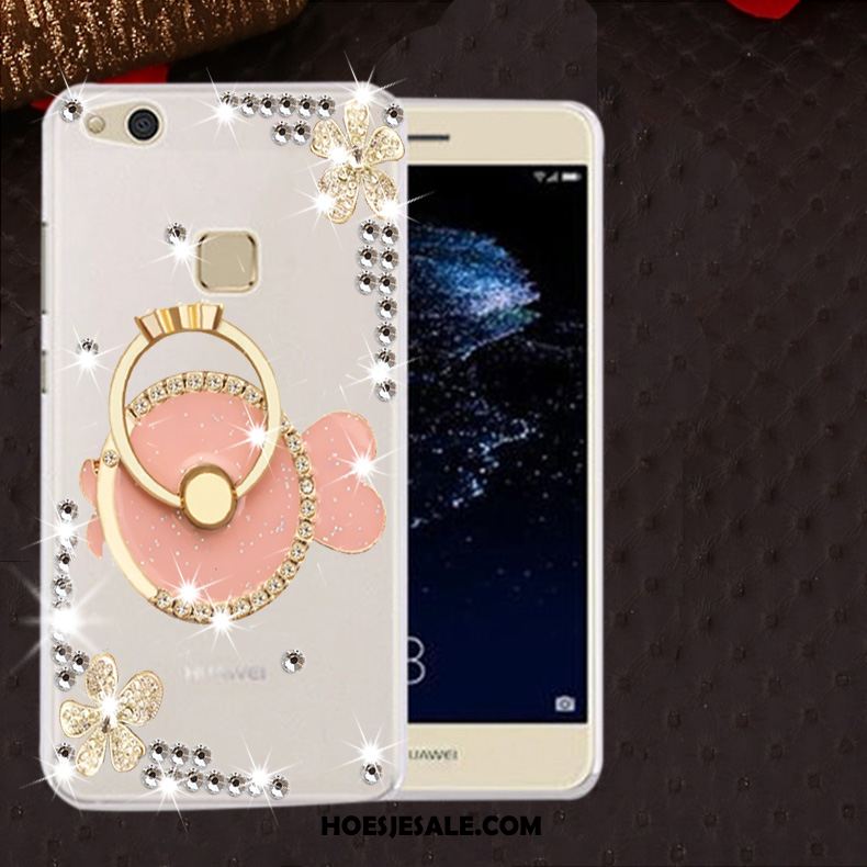 Huawei P10 Lite Hoesje Mobiele Telefoon Doorzichtig Met Strass Hoes Zacht Korting