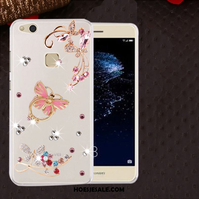 Huawei P10 Lite Hoesje Mobiele Telefoon Doorzichtig Met Strass Hoes Zacht Korting