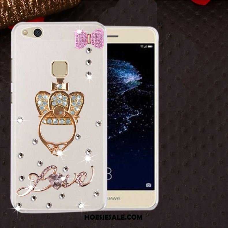 Huawei P10 Lite Hoesje Mobiele Telefoon Doorzichtig Met Strass Hoes Zacht Korting