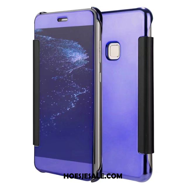 Huawei P10 Lite Hoesje Purper Hoes Mobiele Telefoon Leren Etui Bescherming Korting