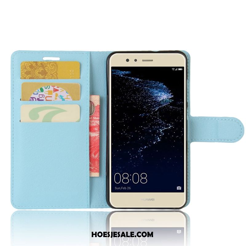 Huawei P10 Lite Hoesje Purper Mobiele Telefoon Trend Clamshell Leren Etui Goedkoop