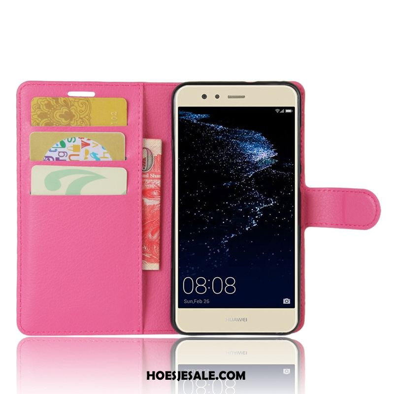 Huawei P10 Lite Hoesje Purper Mobiele Telefoon Trend Clamshell Leren Etui Goedkoop