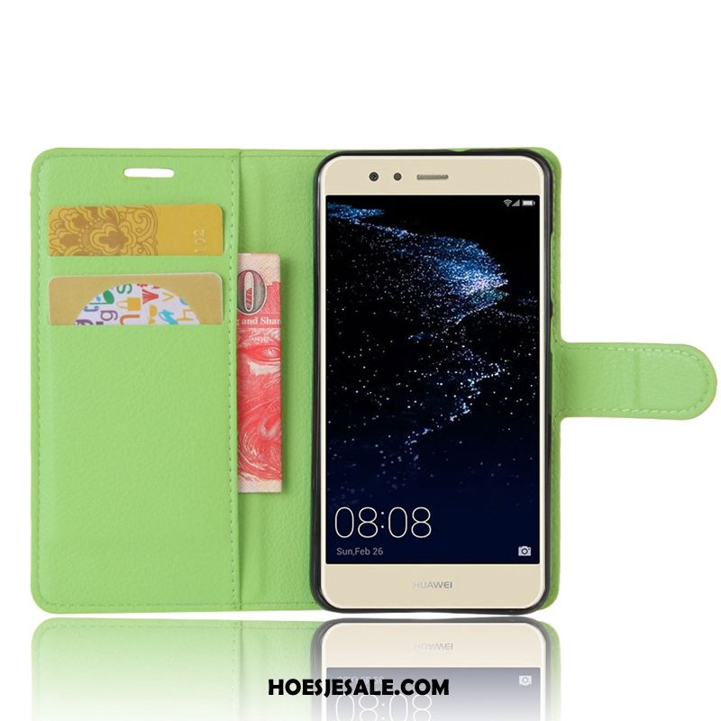 Huawei P10 Lite Hoesje Purper Mobiele Telefoon Trend Clamshell Leren Etui Goedkoop