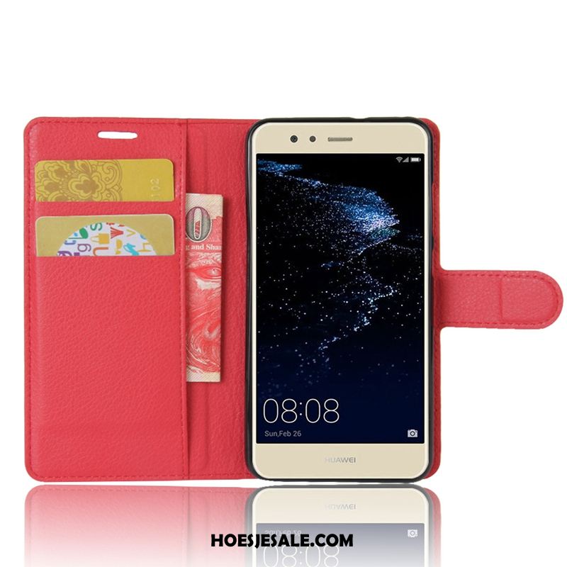 Huawei P10 Lite Hoesje Purper Mobiele Telefoon Trend Clamshell Leren Etui Goedkoop