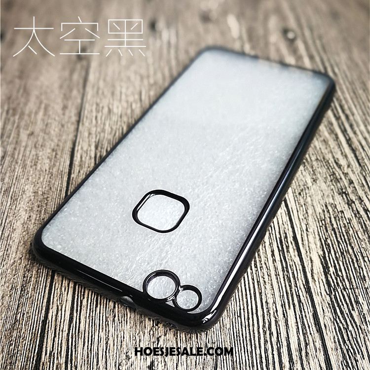 Huawei P10 Lite Hoesje Siliconen Doorzichtig Plating Hoes Dun Goedkoop