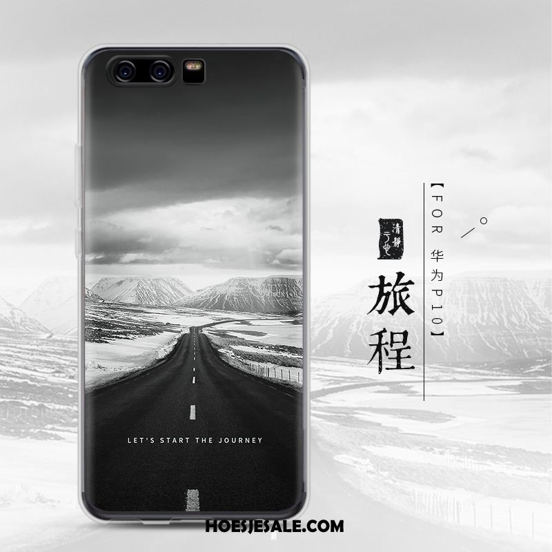 Huawei P10 Plus Hoesje Doorzichtig Mobiele Telefoon Scheppend Hoes Zwart Kopen