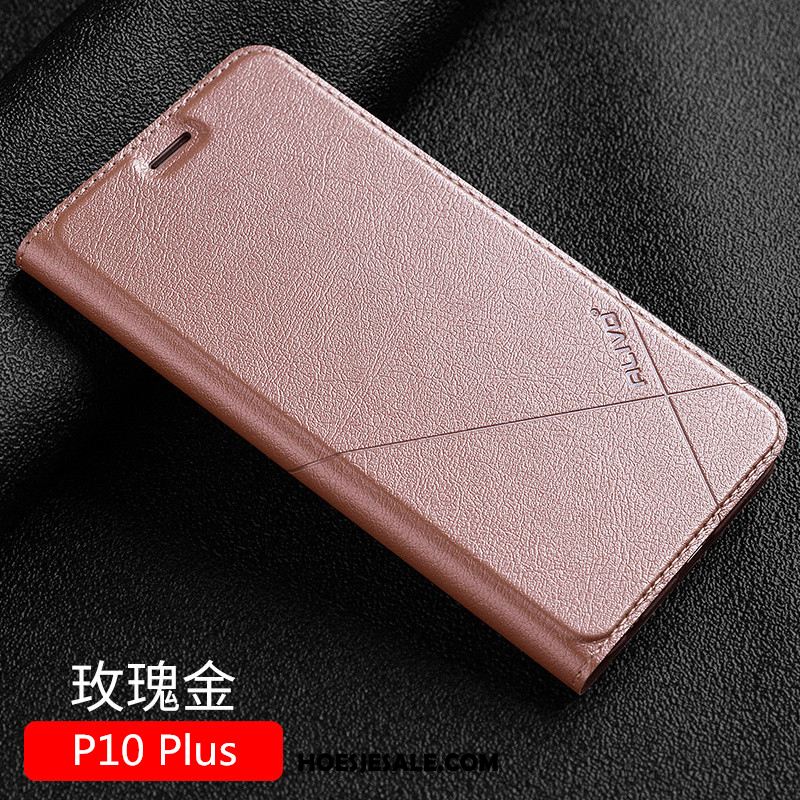 Huawei P10 Plus Hoesje Hoes Anti-fall Bescherming Leren Etui Clamshell Kopen