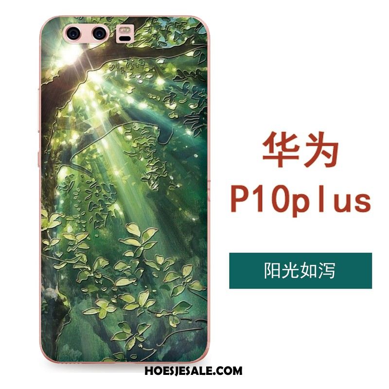 Huawei P10 Plus Hoesje Mobiele Telefoon Siliconen All Inclusive Zacht Groen