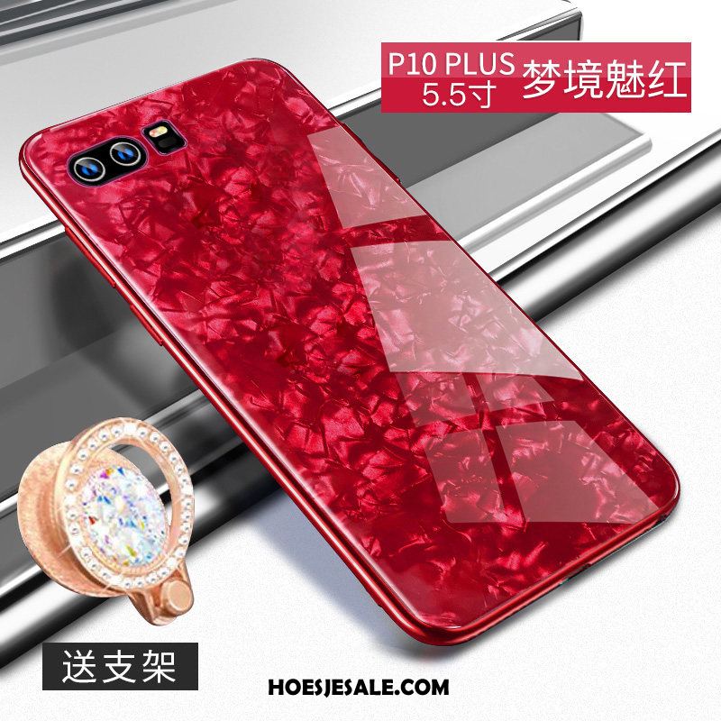 Huawei P10 Plus Hoesje Trendy Merk Schelp Glas All Inclusive Rood Kopen