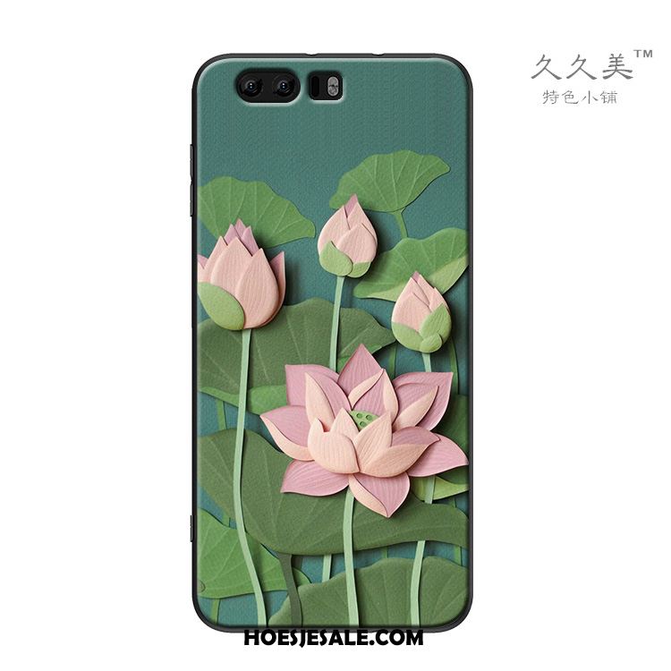 Huawei P10 Plus Hoesje Zacht Groen Mobiele Telefoon Chinese Stijl Bescherming Goedkoop