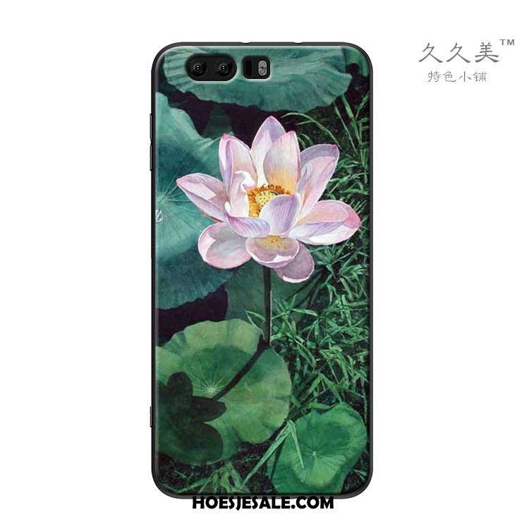 Huawei P10 Plus Hoesje Zacht Groen Mobiele Telefoon Chinese Stijl Bescherming Goedkoop