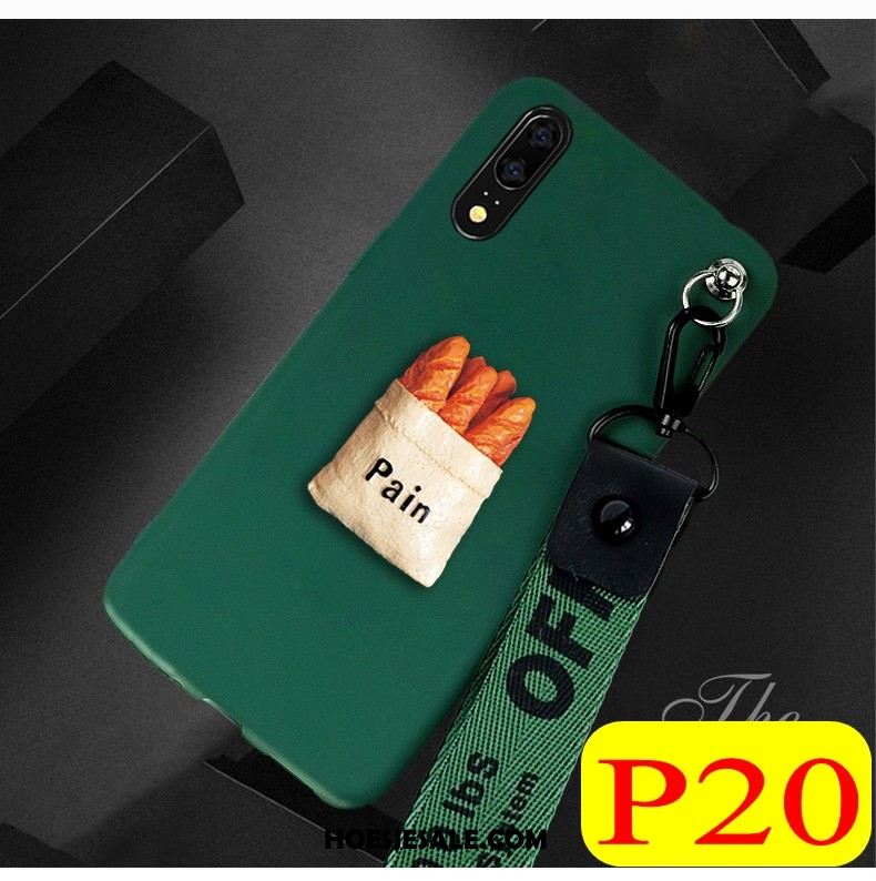 Huawei P20 Hoesje Anti-fall Hoes Net Red Schrobben Mobiele Telefoon Kopen