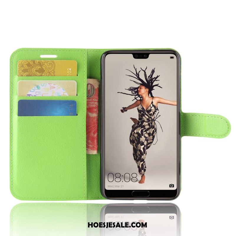 Huawei P20 Hoesje Clamshell Hoes Bescherming Mobiele Telefoon Purper Kopen