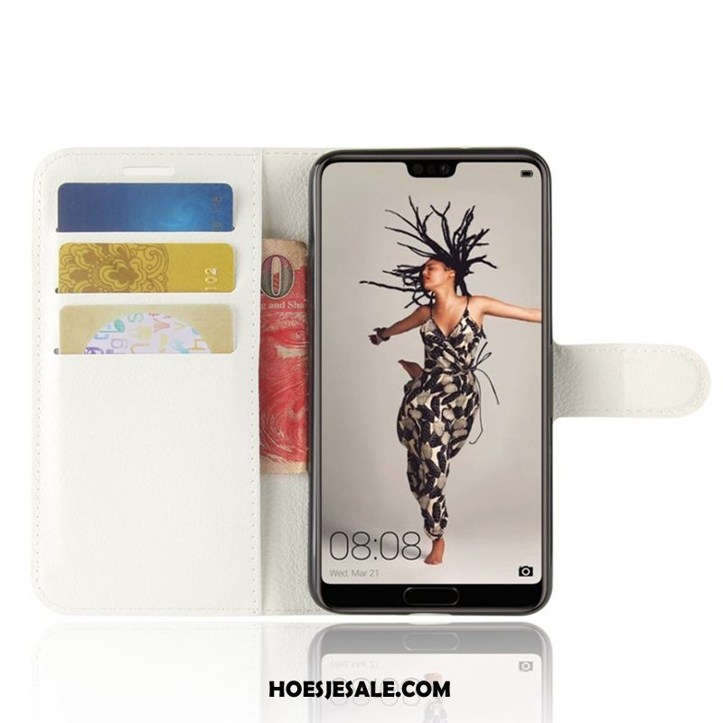 Huawei P20 Hoesje Clamshell Hoes Bescherming Mobiele Telefoon Purper Kopen