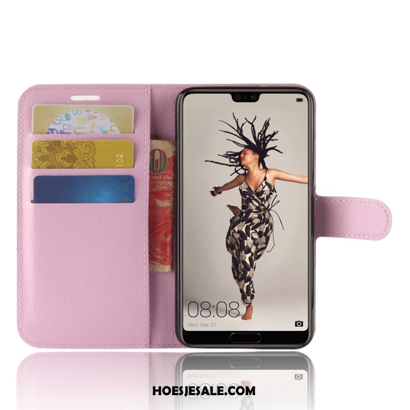 Huawei P20 Hoesje Clamshell Hoes Bescherming Mobiele Telefoon Purper Kopen