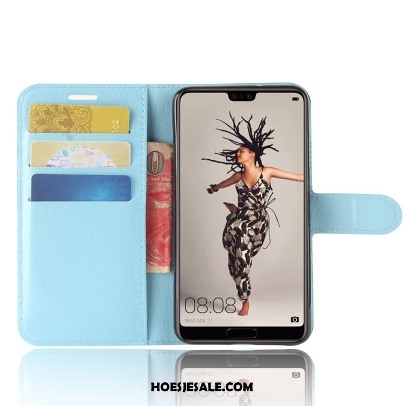 Huawei P20 Hoesje Clamshell Hoes Bescherming Mobiele Telefoon Purper Kopen