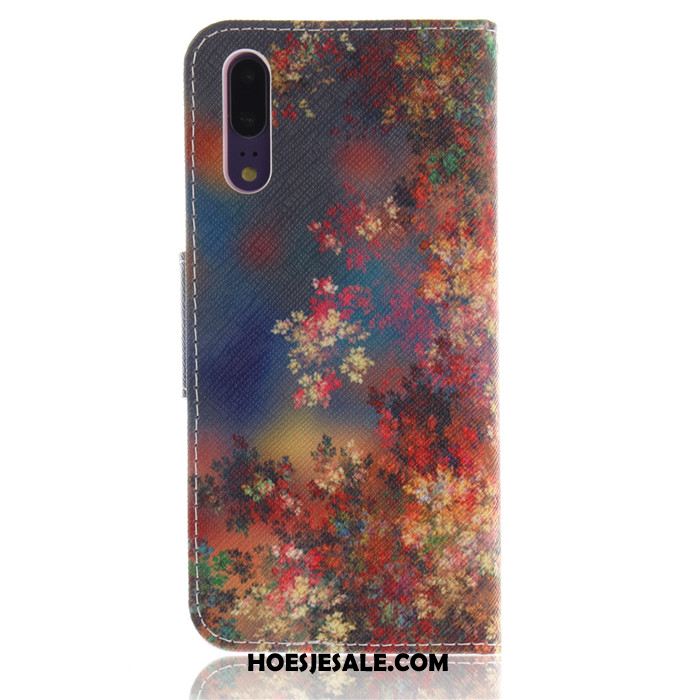 Huawei P20 Hoesje Clamshell Wit Anti-fall All Inclusive Scheppend Online