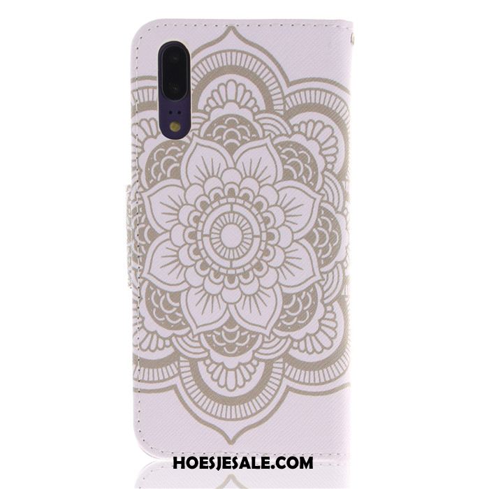 Huawei P20 Hoesje Clamshell Wit Anti-fall All Inclusive Scheppend Online