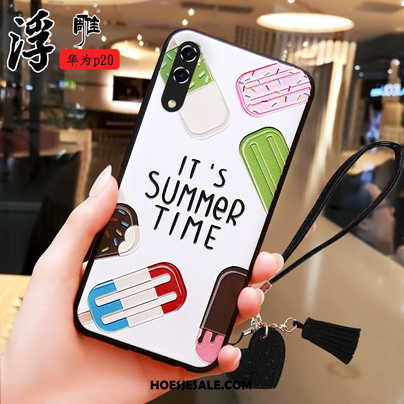 Huawei P20 Hoesje Groen Siliconen Zacht All Inclusive Anti-fall Kopen