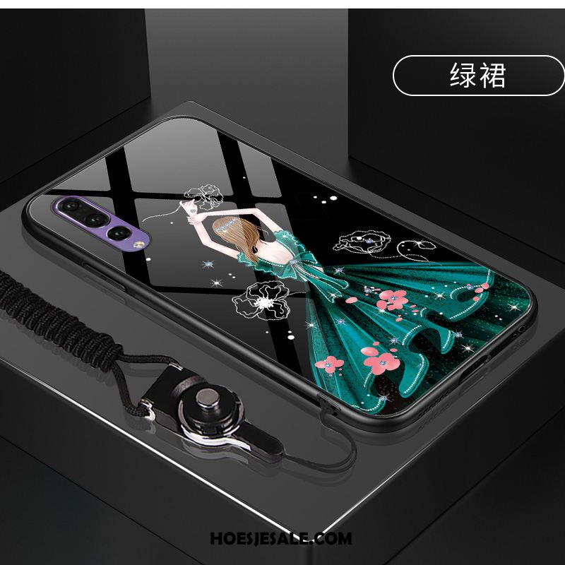 Huawei P20 Hoesje Hoes Glas Bescherming Roze Mobiele Telefoon Sale