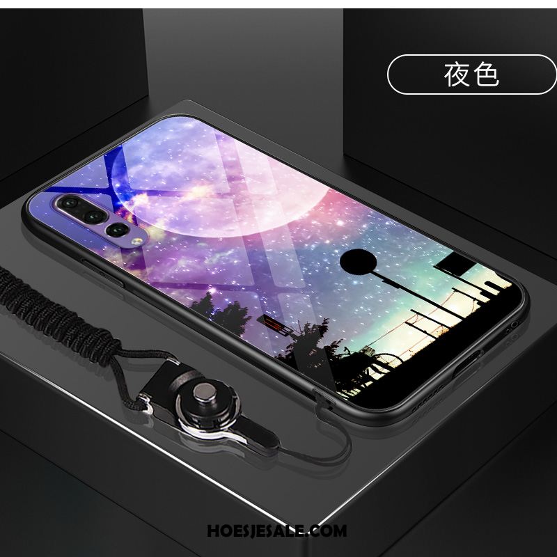 Huawei P20 Hoesje Hoes Glas Bescherming Roze Mobiele Telefoon Sale