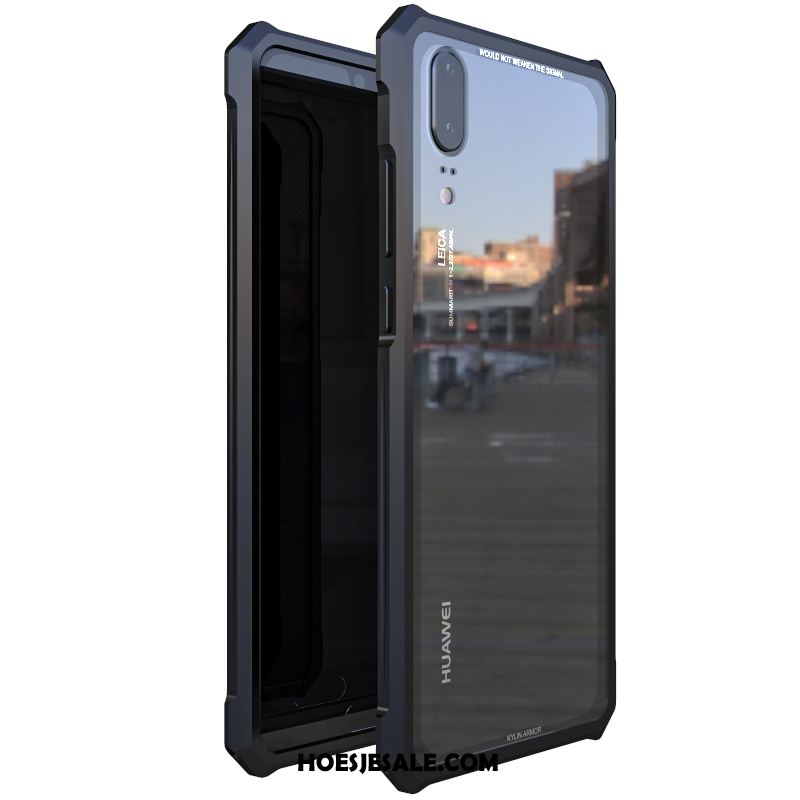 Huawei P20 Hoesje Hoes Mobiele Telefoon Bescherming Metaal Hard Goedkoop