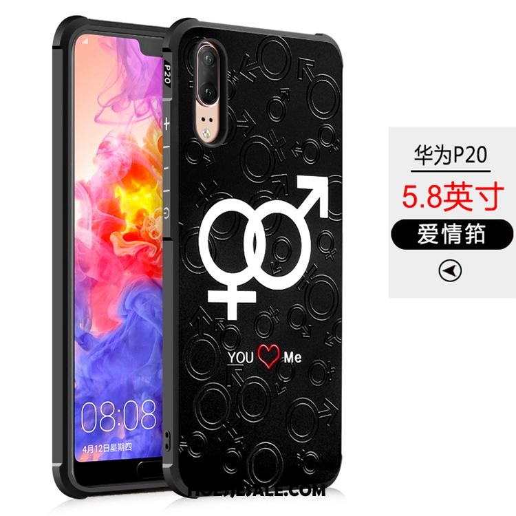 Huawei P20 Hoesje Hoes Mobiele Telefoon Gasbag Ondersteuning Anti-fall Online