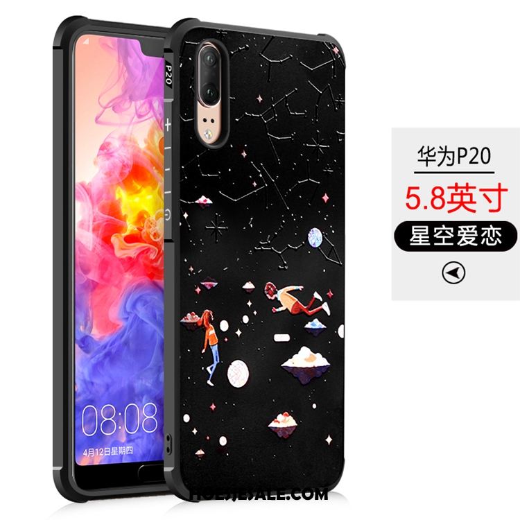 Huawei P20 Hoesje Hoes Mobiele Telefoon Gasbag Ondersteuning Anti-fall Online